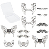 12Pcs 6 Styles Tibetan Style Alloy Beads TIBEB-SC0001-10AS-1