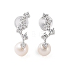 925 Sterling Silver Studs Earring EJEW-H002-26P-1