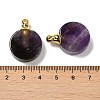 Natural Rose Quartz Perfume Bottle Pendants G-Z039-02G-03-3