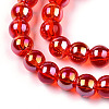 Electroplate Transparent Glass Beads Strands LS-GLAA-T032-T6mm-AB09-2