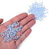 6/0 Imitation Jade Glass Seed Beads SEED-N004-006-13-5