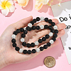 1Pc Polymer Clay Rhinestone Round Beaded Stretch Necklaces NJEW-SP0001-14H-4