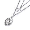 304 Stainless Steel Tiered Necklaces NJEW-JN02821-1