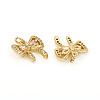 Brass Micro Pave Cubic Zirconia Charms ZIRC-L096-07G-2