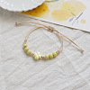 Clover Ceramic Beads Braided Bead Bracelets FS-WGDB922-01-1