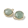 Natural Mixed Stone Faceted Flat Round Charms G-U028-03G-3