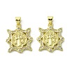 Brass Micro Pave Cubic Zirconia Pendants KK-H472-53N-G-1