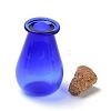 Glass Cork Bottles Ornament AJEW-O032-02A-3