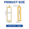 48Pcs 2 Colors Alloy Pendants FIND-CA0011-39-2
