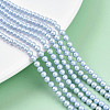 Baking Paint Pearlized Glass Pearl Bead Strands HY-N002-3mm-C04-1