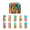 20Pcs 10 Styles Transparent Resin & Walnut Wood Big Pendants RESI-TA0001-59-1