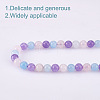 1 Strand Natural Aquamarine & Rose Quartz & Amethyst Beads Strands G-GO0001-52-3