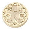 Christmas Series Wax Seal Brass Stamp Head AJEW-M037-01G-21-2