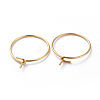 316 Surgical Stainless Steel Hoop Earring Findings STAS-J025-01D-G-A-2