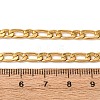 4MM 304 Stainless Steel Figaro Chain Necklaces NJEW-P338-02G-5