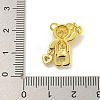 Rack Plating Brass Micro Pave Cubic Zirconia Pendants KK-C074-27G-3