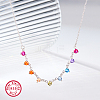 Colorful Cubic Zirconia Diamond Pendant Necklace LD9144-2-1