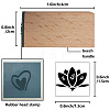 Square Wooden Stamps DIY-WH0546-005-2