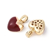 Brass Enamel Charms KK-U043-07G-2