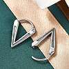 V-Shaped 316 Surgical Stainless Steel Hoop Earrings EJEW-G416-24AS-3