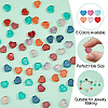 120Pcs 6 Colors Handmade Lampwork Beads LAMP-HS0001-13-4