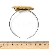 Hammered 304 Stainless Steel Cuff Bangles for Women BJEW-Z177-01GP-05-5