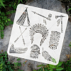 PET Hollow Out Drawing Painting Stencils DIY-WH0391-0603-3