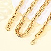 304 Stainless Steel Link Chain Necklaces for Women Men NJEW-F363-06G-3