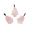 Natural Rose Quartz Pendants G-A203-01J-P-1