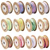 4 Rolls 4 Colors Segment Dyed Macrame Cotton Cord OCOR-YW0001-27C-2