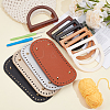 4Pcs 4 Colors PU Leather Oval Bottom FIND-CL0001-79B-4