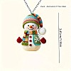 Christmas Snowman Acrylic Pendant Necklaces & Dangle Earrings Sets WG13ED8-03-2