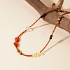 Natural Agate Bead Necklace for Women IO4742-4