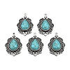 Tibetan Style Alloy Pendants PALLOY-R113-003-RS-3