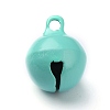 Baking Paint Brass Bell Pendants KK-WH0044-35A-3