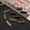 Iron Ribbon Crimp Ends X-IFIN-S008-AB-NF-4