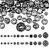 96Pcs 12 Styles Brass Beads KK-PH0013-30-1