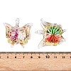 12Pcs Transparent Handmade Lampwork Pendants LAMP-R106-M1-01-B-4