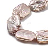 Natural Baroque Keshi Pearl Beads Strands PEAR-P064-01F-05C-4