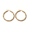 304 Stainless Steel Twist Rope Hoop Earrings for Women EJEW-C011-03G-1