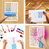 PET Hollow Out Drawing Painting Stencils DIY-WH0421-0009-4