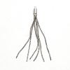 Brass Tassel Pendant Decorations AJEW-WH0258-058P-1