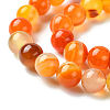 Natural Striped Agate/Banded Agate Beads Strands G-I254-03B-02-4