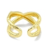 Brass Open Cuff Ring RJEW-B051-35G-3