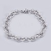 Tarnish Resistant 304 Stainless Steel Rolo Chain Bracelets BJEW-P237-11P-1