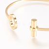 Brass Cuff Bangle BJEW-P168-B33-2