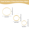   480Pcs 12 Styles Brass Linking Rings KK-WR0001-19-2