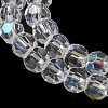 Electroplate Transparent Glass Beads Strands LS-EGLA-A035-T4mm-L19-3