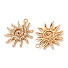 Alloy Rhinestone Pendants RB-CBAA987-19KCG-2