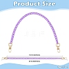3Pcs 3 Colors Opaque Acrylic Curb Chains Bag Decorative Chains HJEW-FS00091-03-3